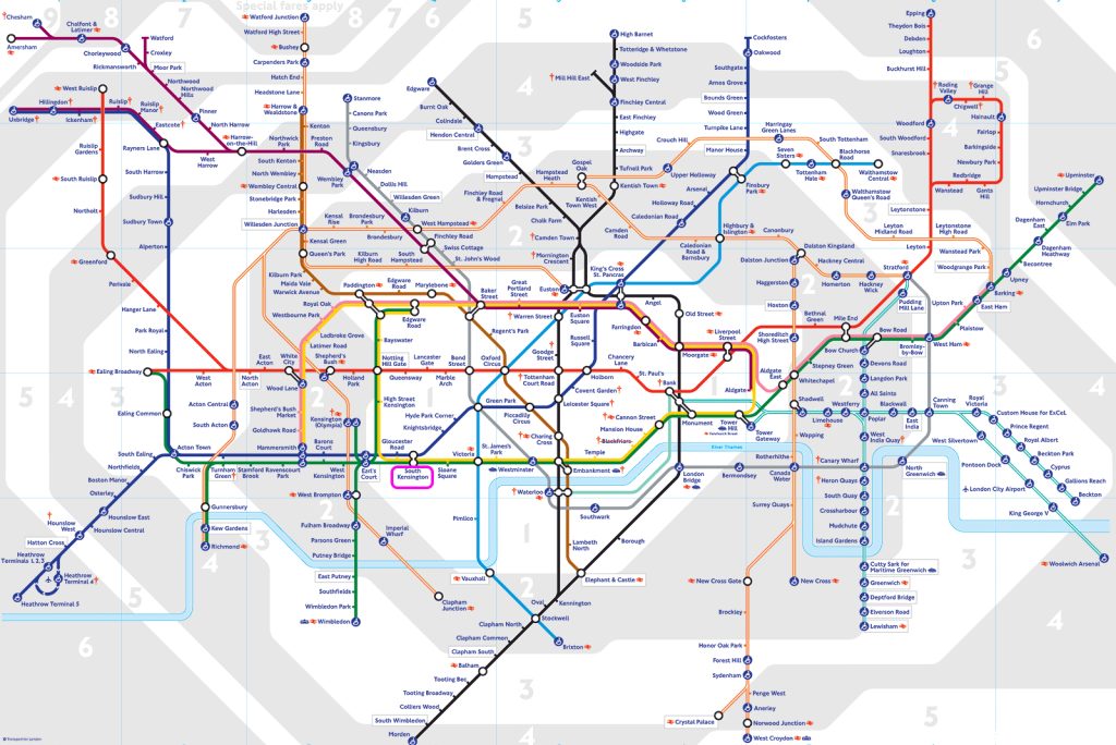 London Tube Station Near Natural History Museum