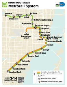 Miami Metrorail — Map, Lines, Route, Hours, Tickets