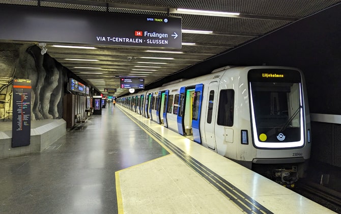Stockholm Metro Lines and Routes