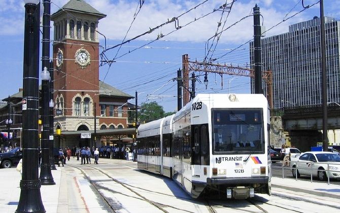 Newark Light Rail Lines and Stations