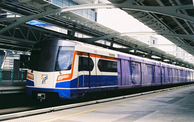 Public Transportation System in Bangkok Map