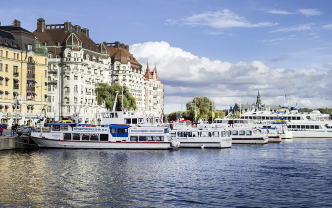 Boats or ferry service in Stockholm