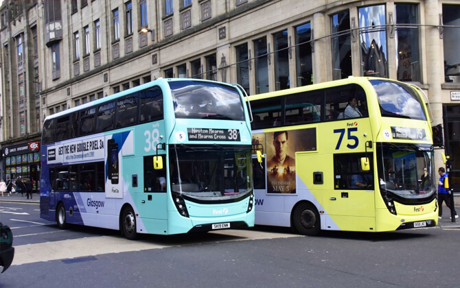 Bus service in Glasgow