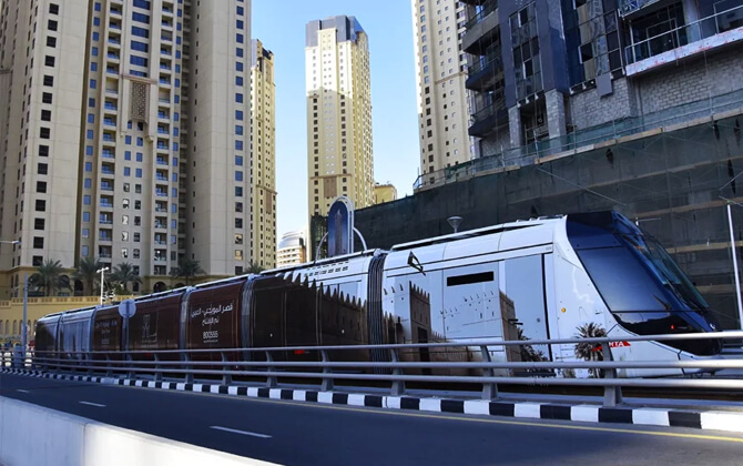 Dubai Tram connections