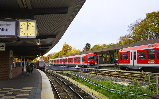 The Hamburg S-Bahn timetable