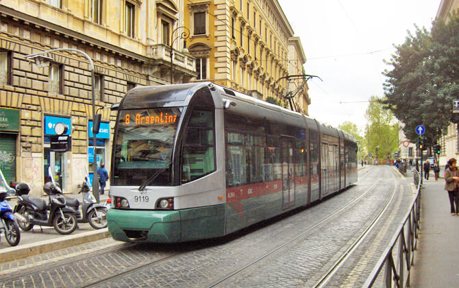 Commuter Rail and tram services in Rome