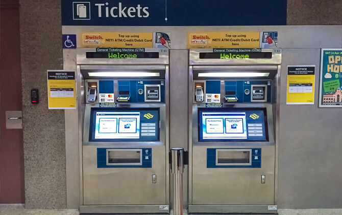 Singapore Mass Rapid Transit Tickets