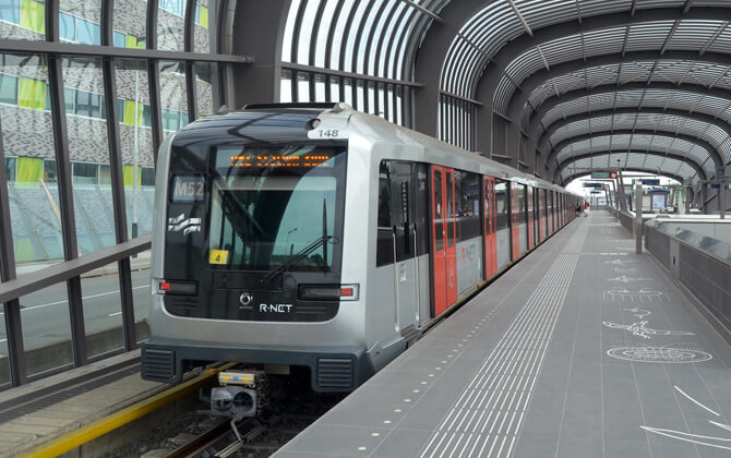 Subway Network in Amsterdam