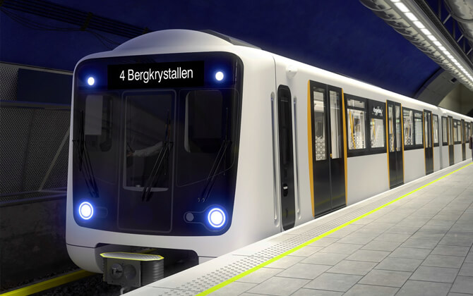 T-Bane or Metro Service in Oslo