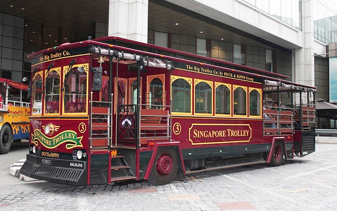 Trolley bus service in Singapore