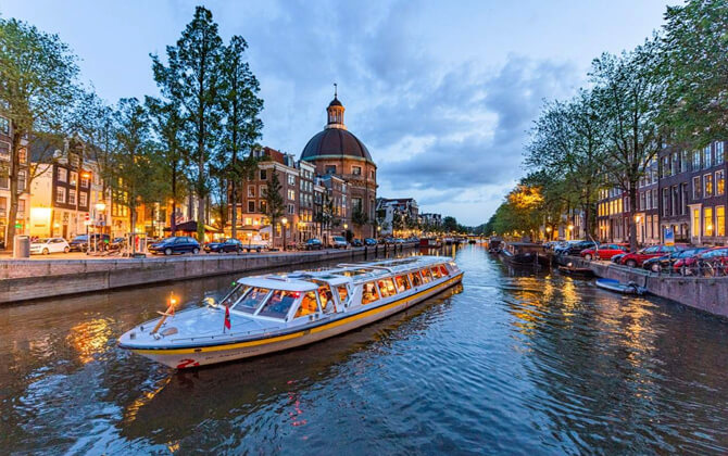 Waterways in Amsterdam