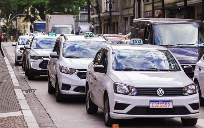 Cab or taxi service in Sao Paulo