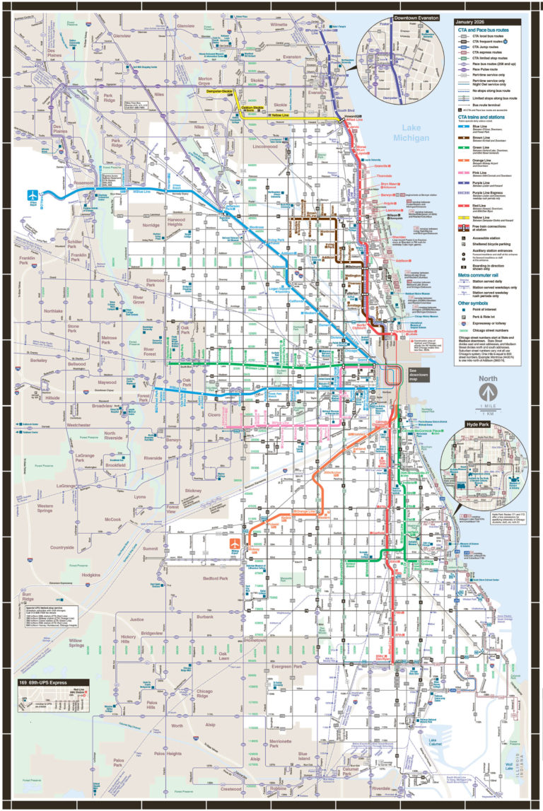 CTA Bus Map, Routes, Fares, Schedule and Ventra