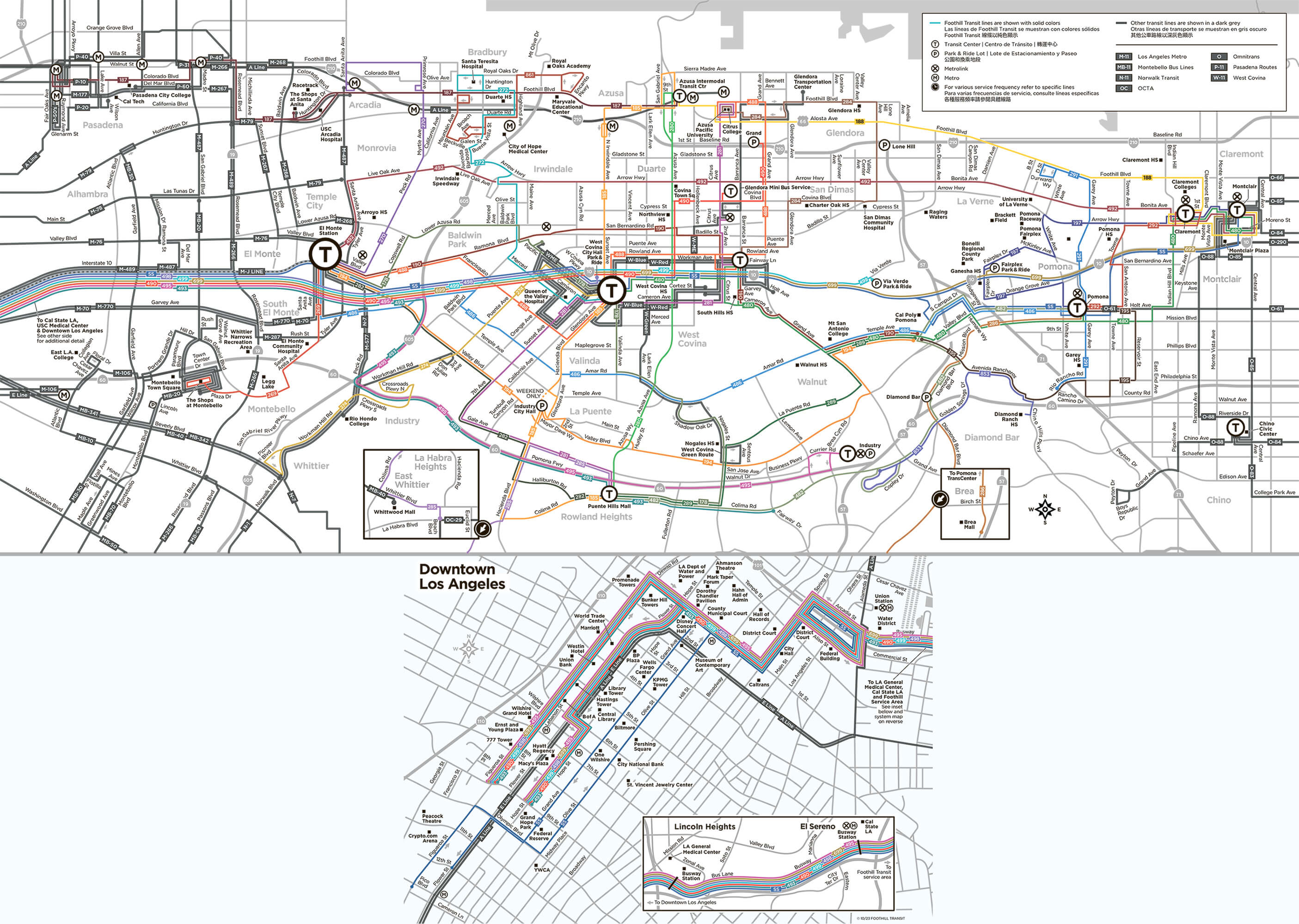 Foothill Transit Map