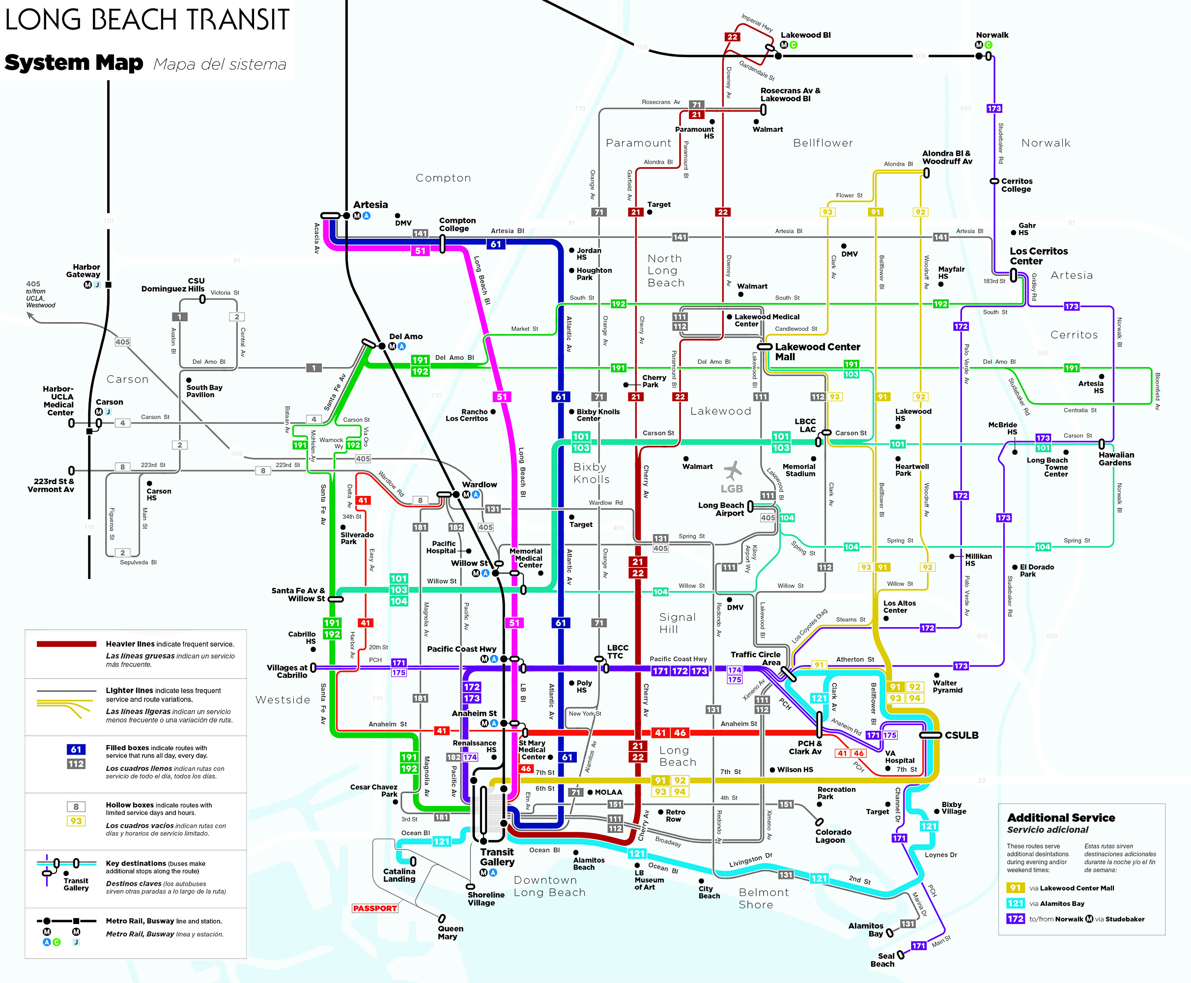 Long Beach Transit Map