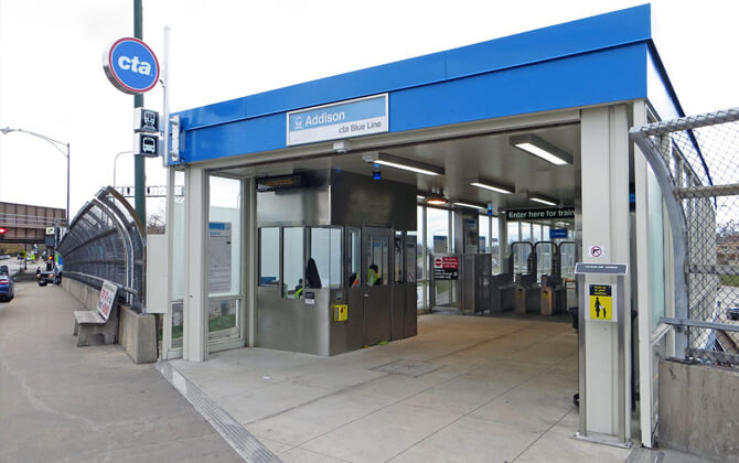 Blue Line Chicago “L” Transfers and Connections