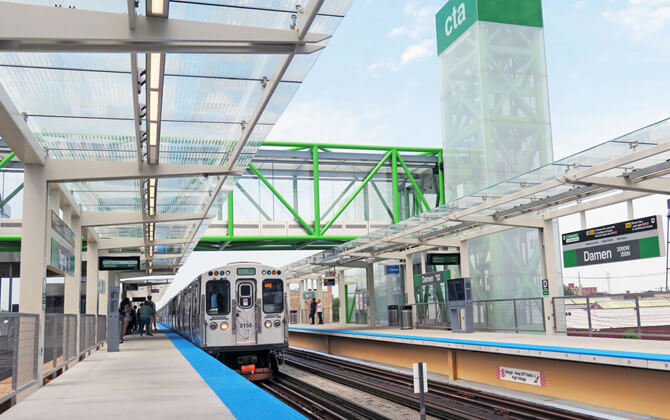 Green Line Chicago “L” Connections