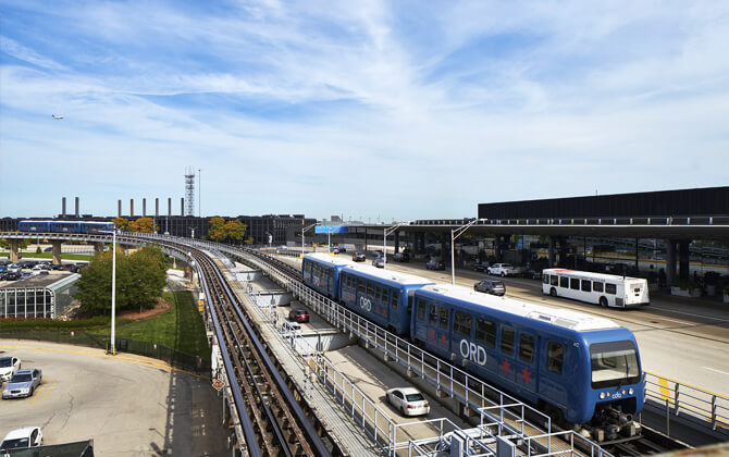 O'Hare Airport Transit System History