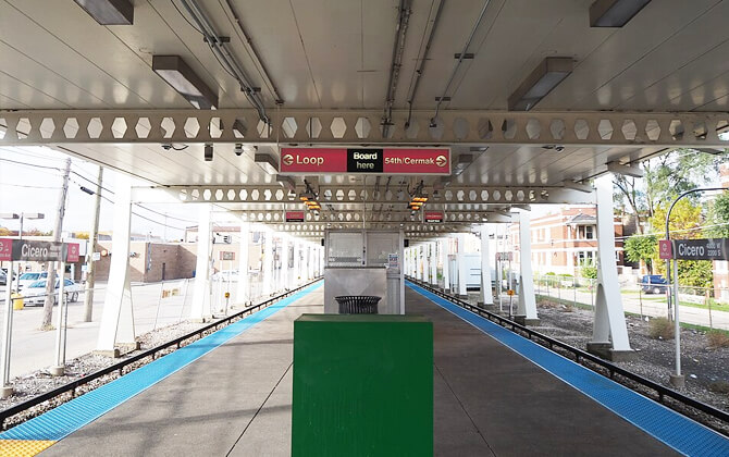 Pink Line Chicago “L” Schedule