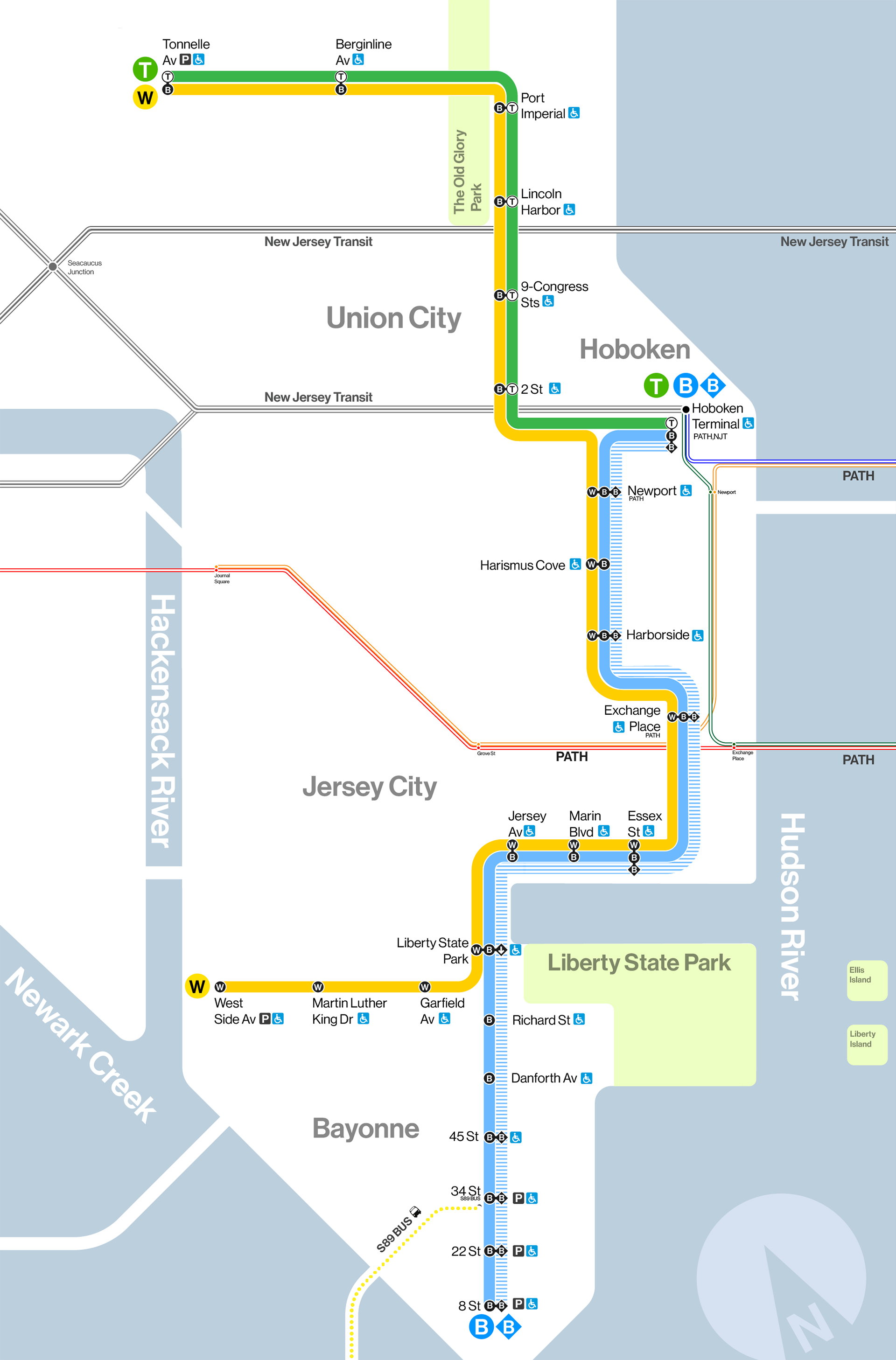 Chestnut Hill East Line Map