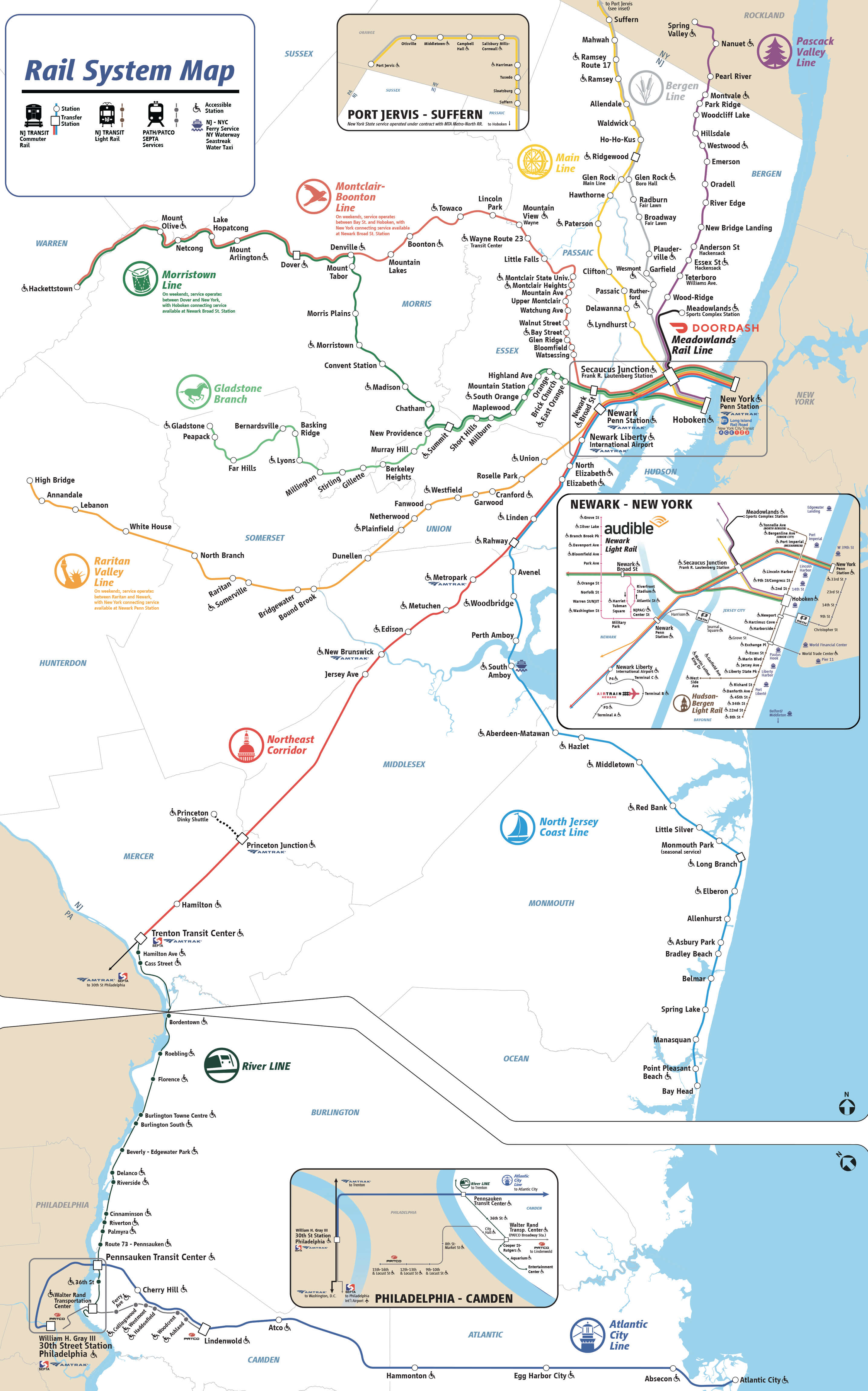 NJ Transit Map