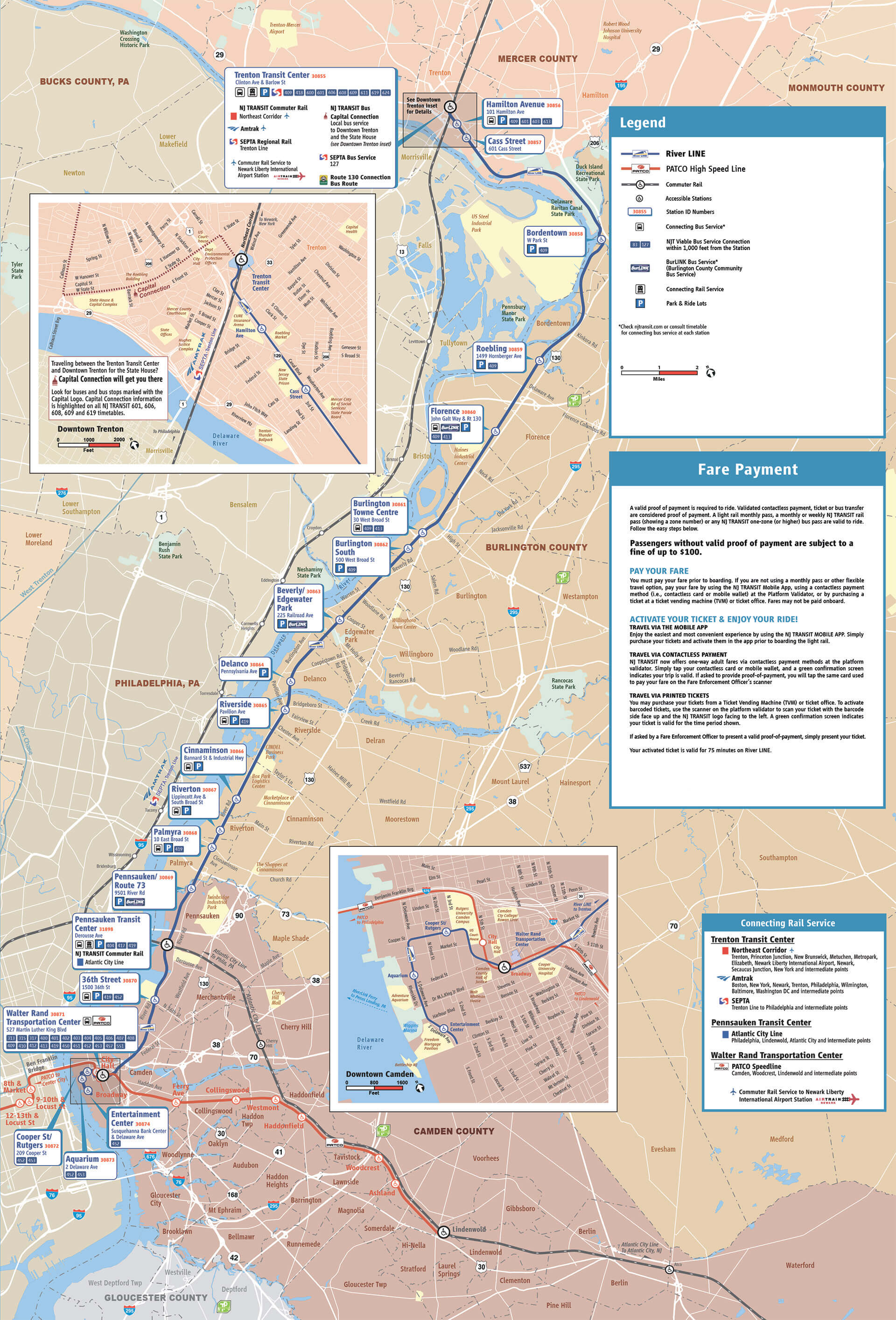 Morris & Essex Line Map