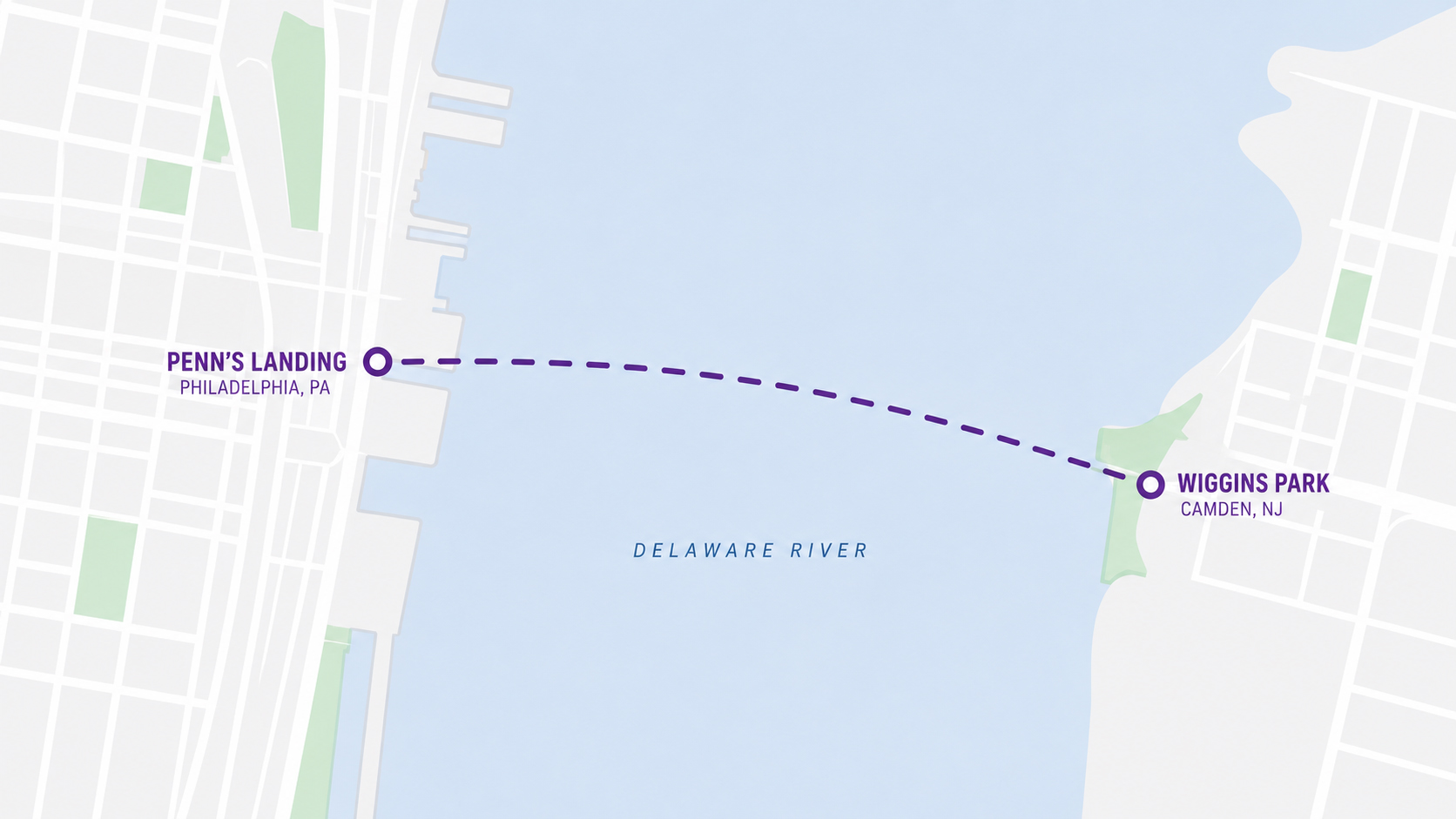 RiverLink Ferry Map