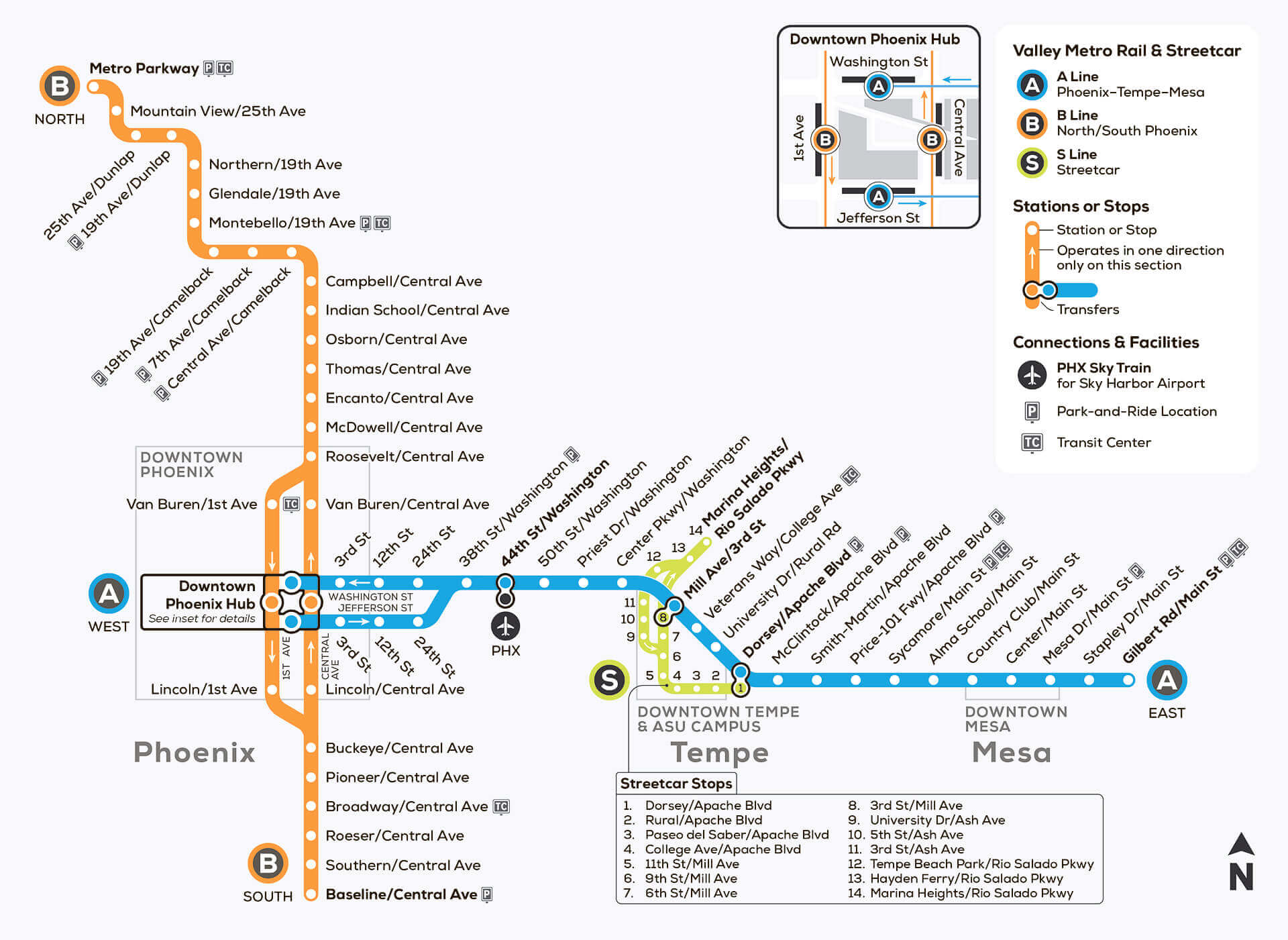 Valley Metro Light Rail Map